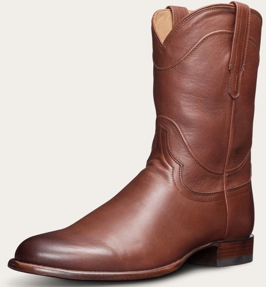 flat cowboy ankle boots