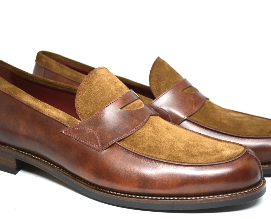 Two Tone Loafers - Etsy