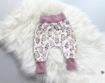 Pumphose Babyhose Hose Baby Kind Mädchen Blumen Flowers "Wildblumen" Gr. 50 - Gr. 104