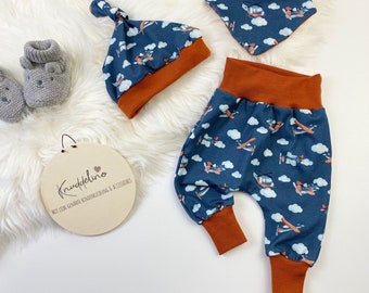 Baby Set | Kinderset Junge | Geschenk Set zur Geburt „Flugzeuge" - Größe 44 - 92