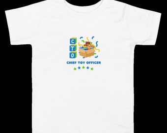 CTO - Chief Toy Officer - Toddler Short Sleeve Tee