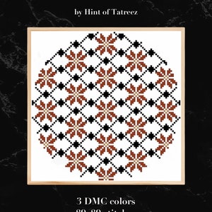 The Keffiyeh Cross Stitch Pattern | Tatreez Pattern | Hint of Tatreez | PDF Download