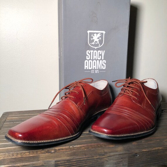 STACY ADAMS | Men's Lace Up Dress Shoes | Cognac C