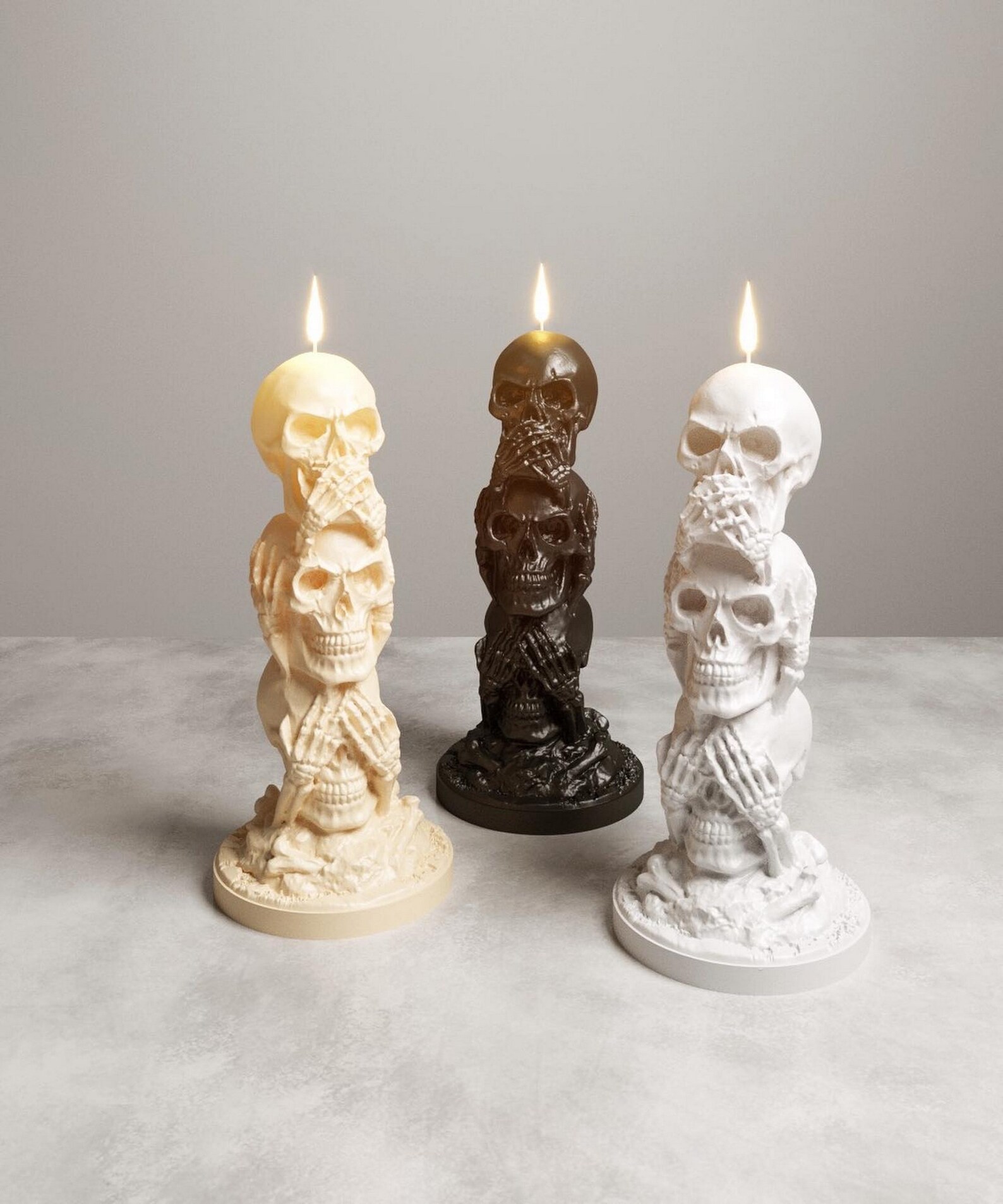 3D skulls Mold Candle Mold silicone molds Etsy