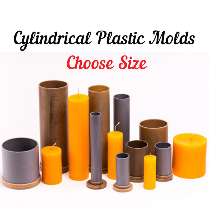 Cylindrical candle molds in different sizes candle making Etsy