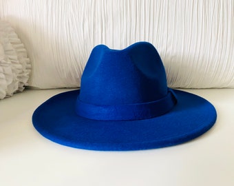 Royal Blue Fedora - Etsy Australia