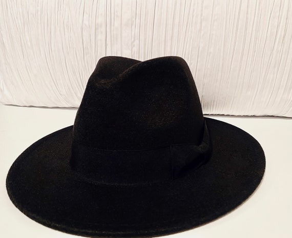Black Fedora Hat | Etsy