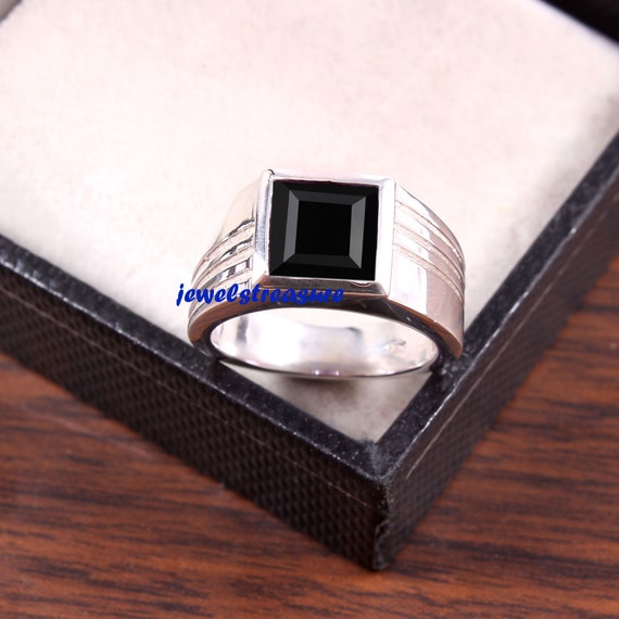 Black onyx dad on sale ring