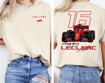 Charles Leclerc Formula One Sweatshirt, F1 Shirt, F1 Two Sides Shirt, Charles Leclerc Shirt, Charles Leclerc F1 Shirt, Charles Leclerc 16