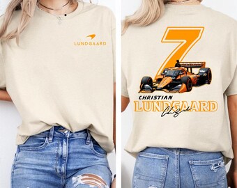 T-shirt Christian Lundgaard IndyCar : design de course rétro