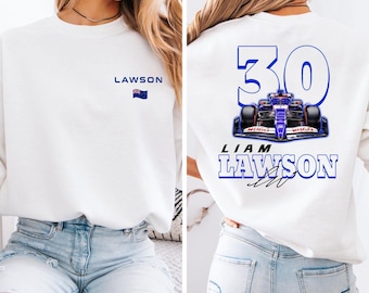 Sweat-shirt Liam Lawson F1 Racing : vêtements pour fans de Formule 1