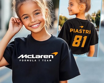 0scar Piastri Kids Shirt: Formula One Racing, Cotton Blend