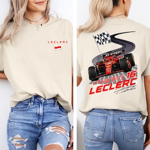 Charles Leclerc Formula One Sweatshirt, F1 Shirt, F1 Two Sides Shirt, Charles Leclerc Shirt, Charles Leclerc F1 Shirt, Charles Leclerc 16