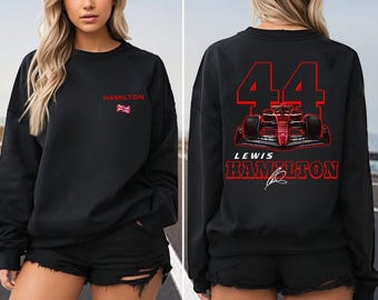 Lewis Hamilton Formula One Sweatshirt, F1 Two Sides Shirt, Lewis Hamilton Shirt, Hamilton F1 Shirt, F1 Shirt, Lewis Hamilton 44