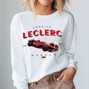 Charles Leclerc Formula One Sweatshirt, F1 Shirt, F1 Two Sides Shirt, Charles Leclerc Shirt, Charles Leclerc F1 Shirt, Charles Leclerc 16