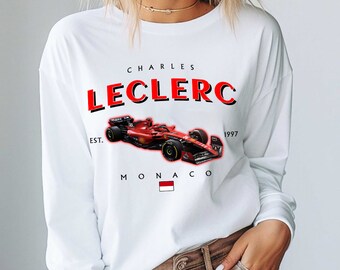 Sweat Charles Leclerc F1, chemise de course de Formule 1