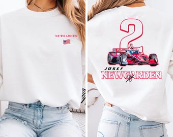 Josef Newgarden #2 IndyCar T-Shirt: Retro Racing Design