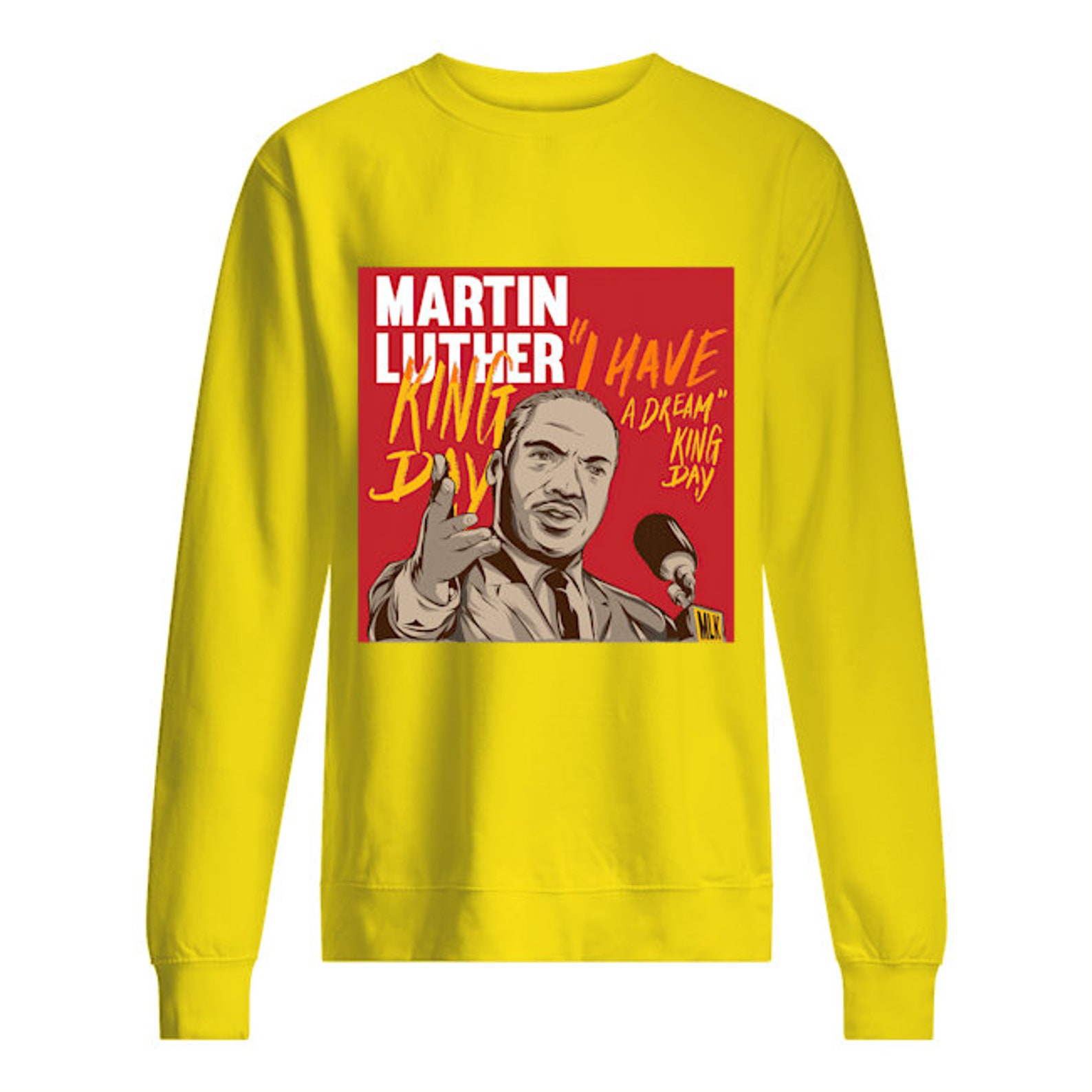 Martin Luther King Jr. T-shirt MLK Sweatshirt MLK Tee Black | Etsy