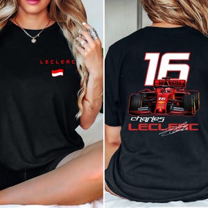 Charles Leclerc Formula One Sweatshirt, F1 Shirt, F1 Two Sides Shirt, Charles Leclerc Shirt, Charles Leclerc F1 Shirt, Charles Leclerc 16