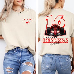 Charles Leclerc Formula One Sweatshirt, F1 Shirt, F1 Two Sides Shirt, Charles Leclerc Shirt, Charles Leclerc F1 Shirt, Charles Leclerc 16