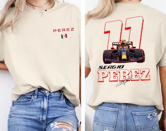 Maillot Sergio Perez F1 Racing : vêtements pour fans de Formule 1