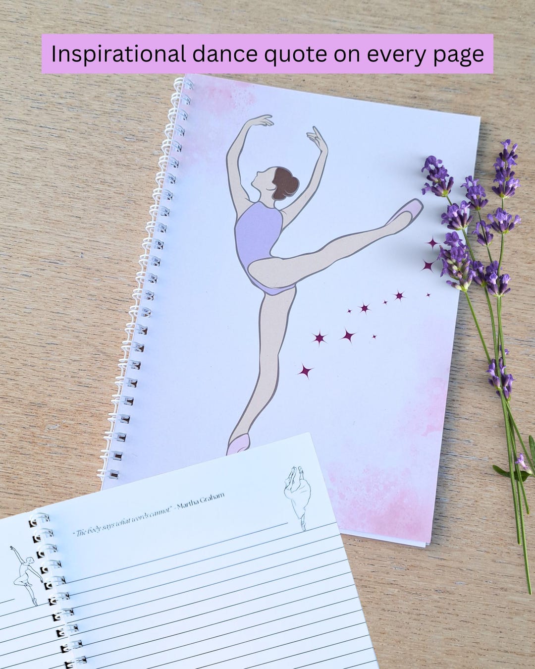 Ballet Journal A5 Notebook Inspirational Dance Quotes Etsy UK ballet-journal-a5-notebook-inspirational-dance-quotes-etsy-uk