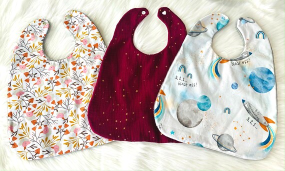 Organic Cotton Baby Bib Absorbing And Soft Baby Bavette For Etsy Organic Cotton Baby Bib Absorbing And Soft Baby Bavette For Etsy