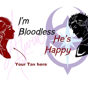 Bloodless/Happy- Astarion mug (custom Tav design)