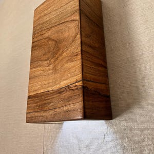 Handcrafted Walnut Wood LED Wall Sconce – Modern Ambient Lighting