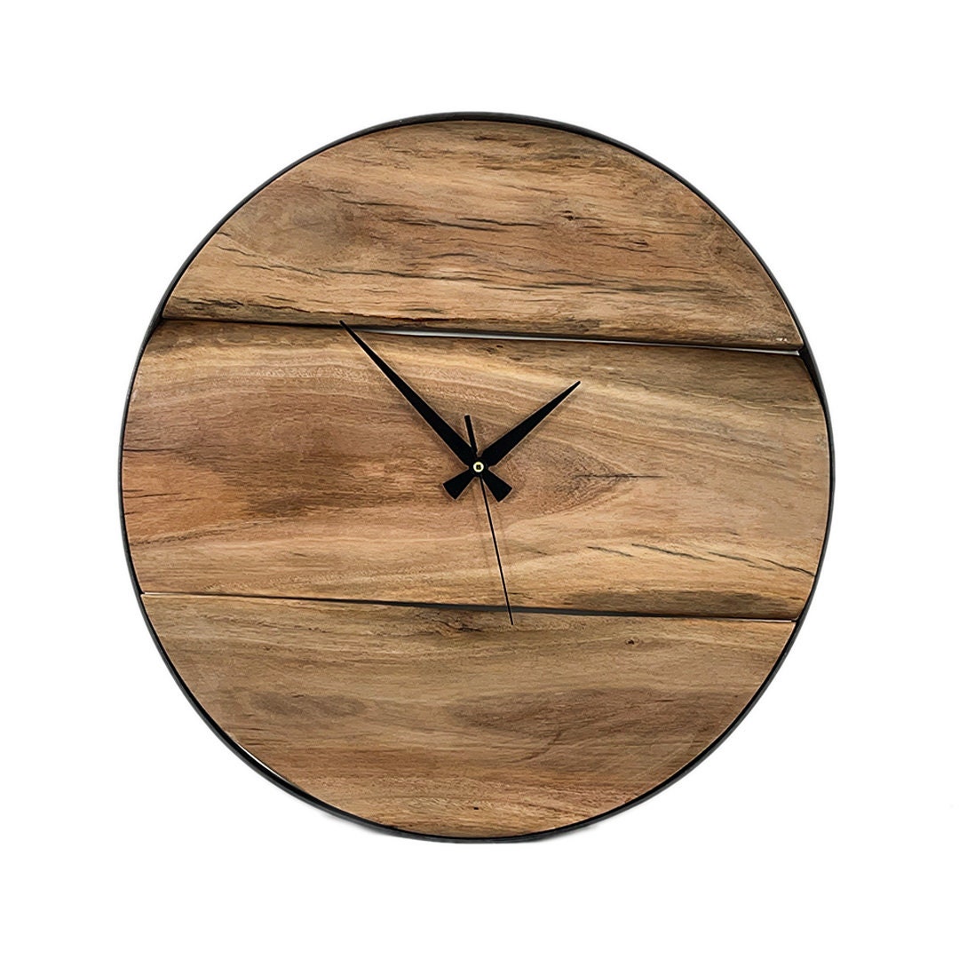 Big Solid Wood Clock 55 Cm 22 Inches Frame Clock Etsy