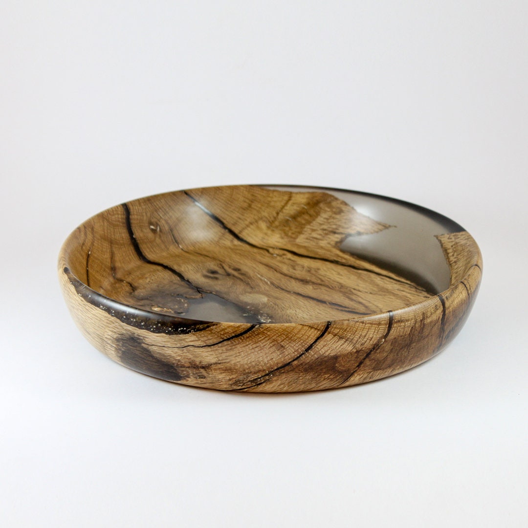 Epoxy Bowl Wooden Bowl Resin Bowl Wood Turning 24.5 X 5 Etsy UK