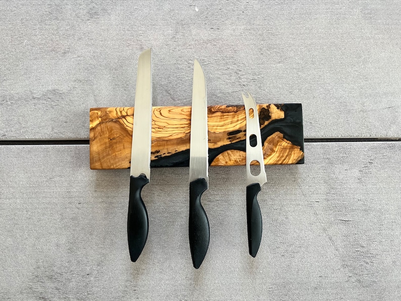 FrenaskHandmadeWood Magnetic Knife Holder - Thumbnail 4