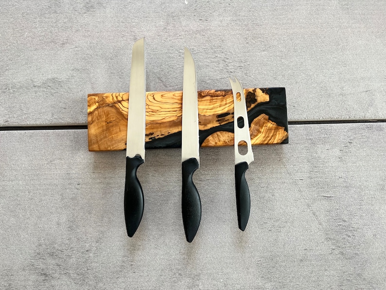 FrenaskHandmadeWood Magnetic Knife Holder - Thumbnail 5