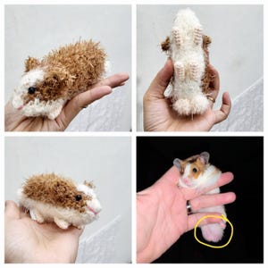 Custom Handmade Hamster Figurine | Personalized Crochet Pet Keepsake | Unique Hamster Memorial Gift