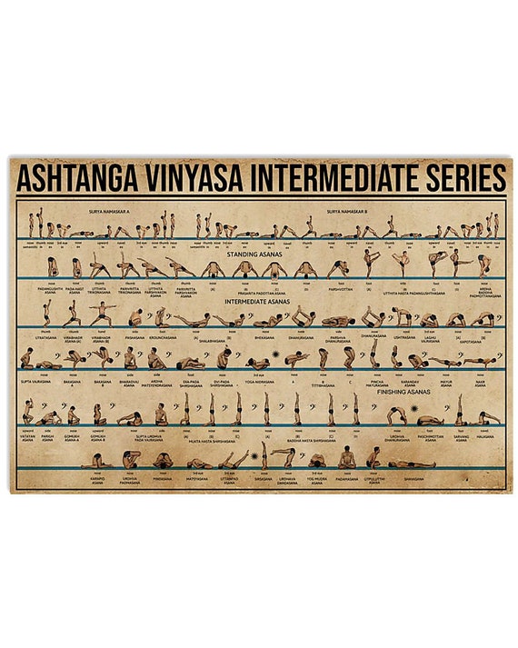 Ashtanga Vinyasa Intermediate Series Yoga Art Yoga Etsy
