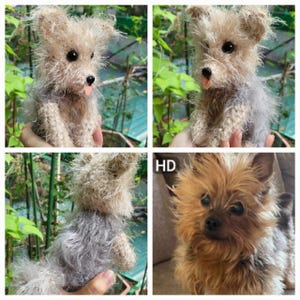 Custom Handmade Yorkshire Terrier Figurine | Personalized Crochet Pet Keepsake | Unique Dog Memorial Gift