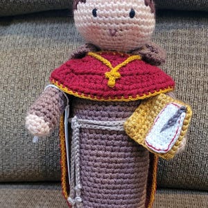 Handmade Crochet Monk Doll - Catholic Saint Plush Toy - Religious Gift - First Communion - Baptism Keepsake - Faith Amigurumi