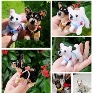 Adorable Custom Handmade Crochet Dogs - Perfect Gift for Pet Lovers - Unique Amigurumi Dog Figurines - Personalized Pet Plush Toys