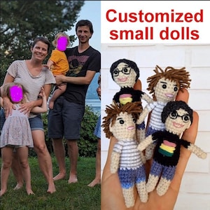 Custom Portrait Doll, Personalized Gift,Birthday Gift, Crochet Doll From Photo, Personalized Gift, Look A like Doll For My Love Gift Doll