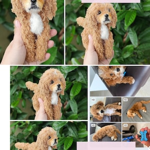 Handmade Custom Crochet Dog Plush - Personalized Amigurumi Pet Doll - Unique Stuffed Animal Replica - Custom Crochet Pet-Gift for Dog Lovers