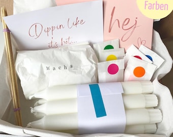 Dip Dye Candles | DIY Box (Pastel Colors)