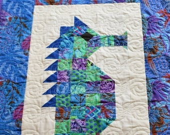 Seahorse Quilted Wall Hanging