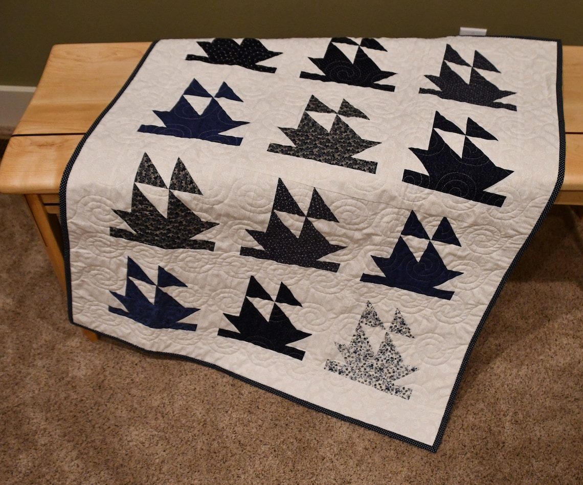 Sailing Ship Quilt Etsy