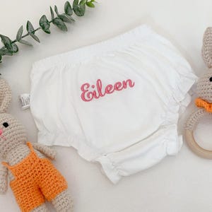Custom Baby Bloomer, Custom Diaper Cover, Embroidery Baby Bloomer, Monogrammed Baby Bloomer, Fancy Pants, Personalized Baby Girl Bloomer