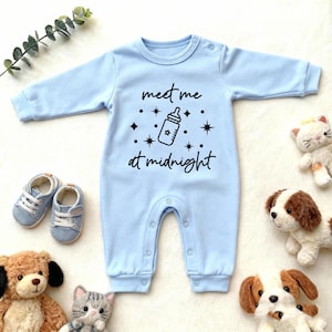 Meet Me At Midnight Baby Bodysuit, Swift Baby Gift, Swift One Piece, Cute Funny Baby Outfit, Baby Shower Gift,Baby Clothes,Baby Announcement