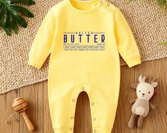 Baby Butter Bodysuit, Funny Baby Shirt, Baby Shower Gift, Pastry