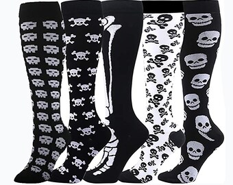 Skull Thigh Highs - Etsy