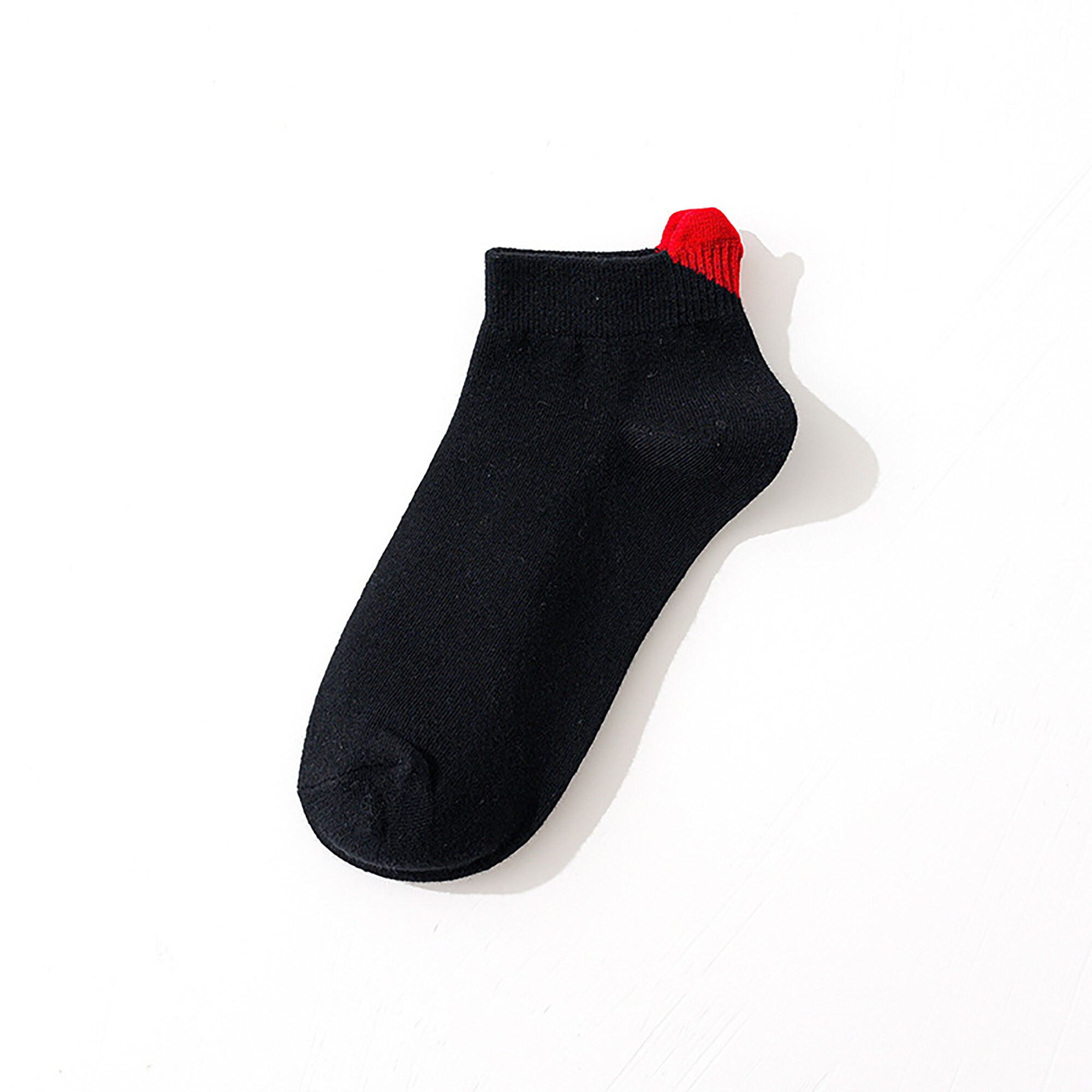 Red Love Heart Sock/Pattern Printed Socks/Solid Color Etsy