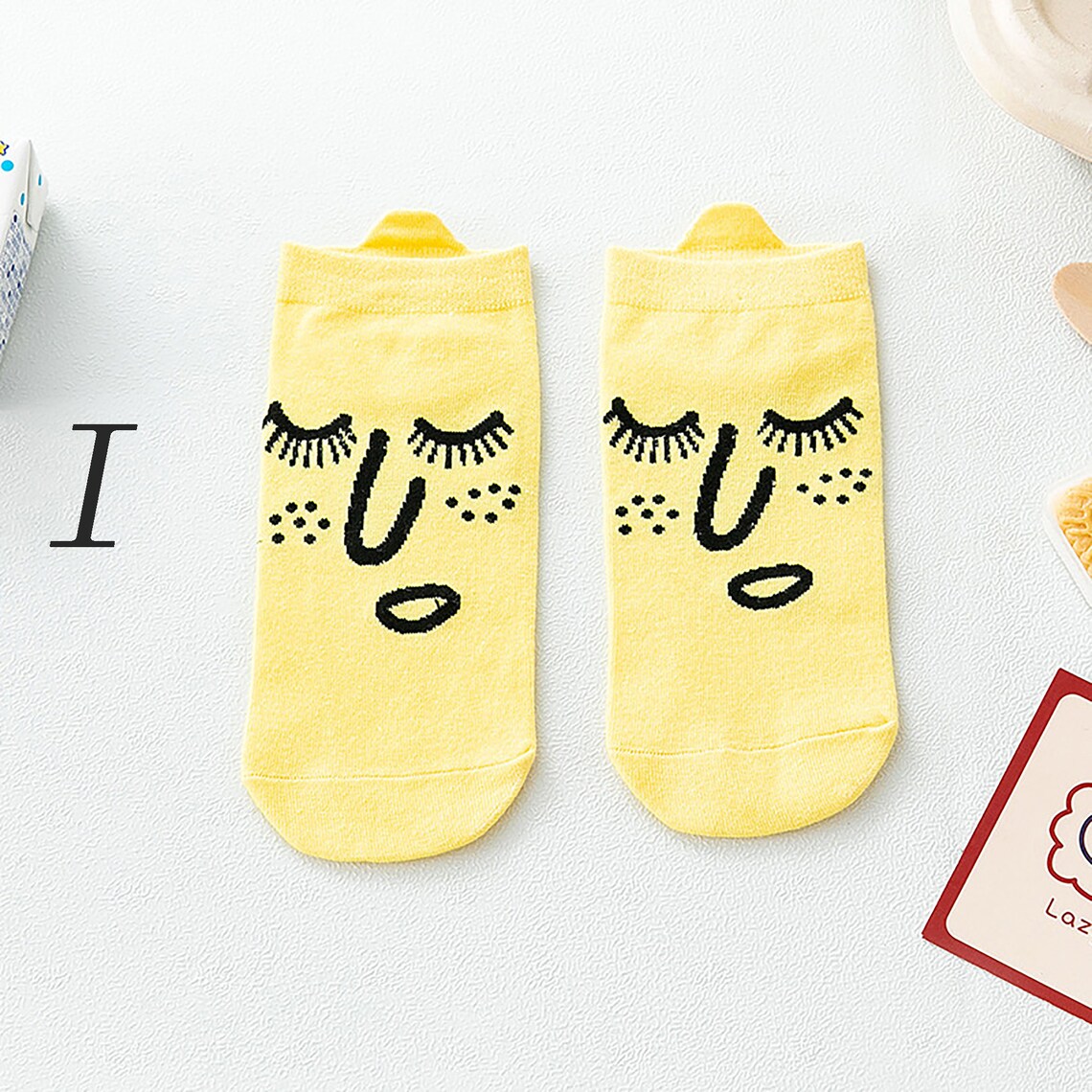 Funny Smile Sock/funny Emoji Socks/solid Color Socks/cute Cute Etsy