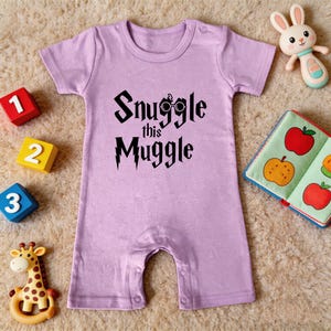 Snuggle This Muggle Baby Clothes, Wizard Inspired Baby Bodysuit, Funny Newborn Outfit, Magical Baby Gift, Nerdy Baby Shower Present